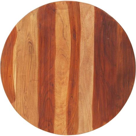 Maison Exclusive - Dessus de table bois massif d'acacia rond 25-27 mm 70 cm (1/5)