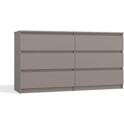 Cassettiera: 6 cassetti, Argilla, 40 x 75 x 140cm (1/5)