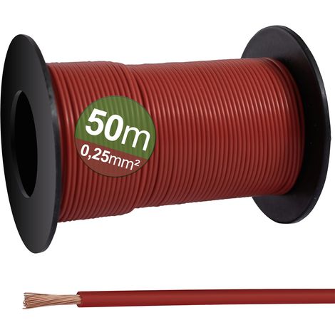 Quadrios 23CW022 Einzelader    0.25 mm² Rot 50 m