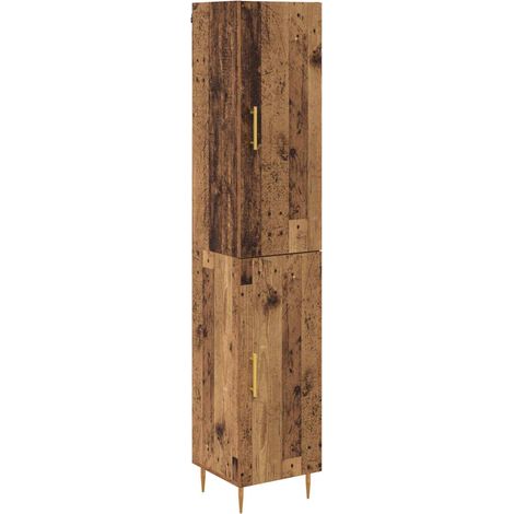 Highboard 2 pcs Altholz Holzwerkstoff vidaXL (1/5)