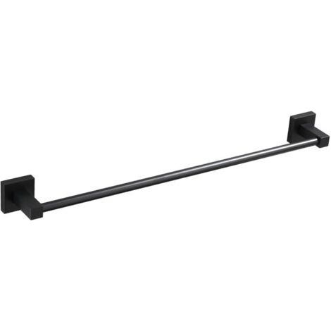 Porte Serviette de Salle de Bain/Accessoires de Cuisine Porte-Serviettes Cintre en espace aluminium 40 cm Noir Peinture (1/5)