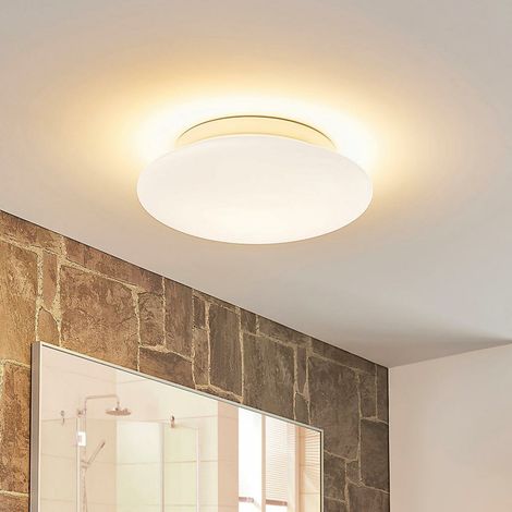 [NEUWERTIG] B-Ware Lindby Runde Glas Led Deckenleuchte Toan Deckenlampe Deckenlicht Leuchte Lampe
