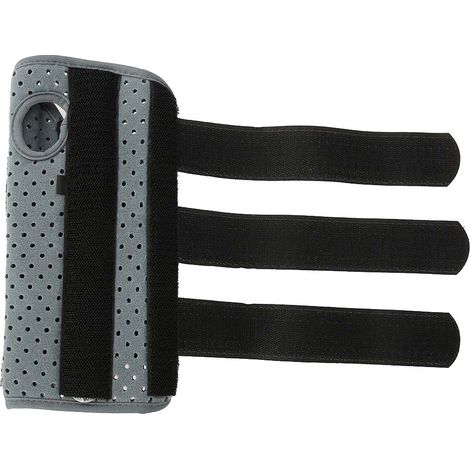Attelle de poignet respirante gauche noire, protection articulaire anti-entorse, maintien orthopédique pour sport et travail (1/5)