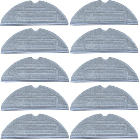 Lot de 10 lingettes de rechange lavables LOVECO pour Roborock S7, S7+, T7 et T7 Plus. (1/4)
