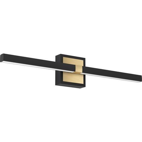 Applique Moderna Peguera Alluminio Nero 1 Luce Led Integrato 11W (1/4)