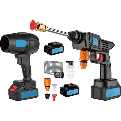 Kit Hidrolimpiadora Inalámbrica Doble Batería 48V, Soplador 1050W con Accesorios
