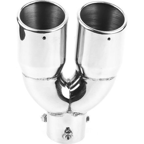 Embouts de silencieux doubles en acier inoxydable 201 pour voiture 63‑76‑220 (1/4)