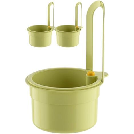 3 Pièces Passoire Cuisine – Suspendue Passoire Evier, Amovible Sink Strainer, Bouton, Easy to Install, pour le Lavage et L'organisateur de Cuisine (Vert) (1/5)