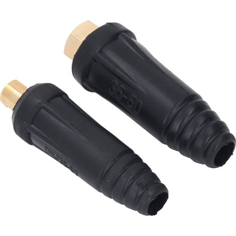 Connecteurs rapides pour câble de soudage, paire mâle femelle 200‑300A, accessoires de poste à souder à l'argon, style EU DKZ35‑50 DKJ35‑50 (1/5)