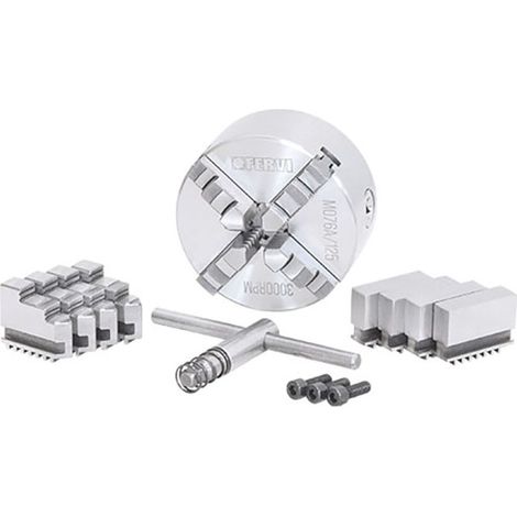 Fervi M076A/125 Mandrino di precisione autocentrante per tornio 4+4+4 griffe (1/3)