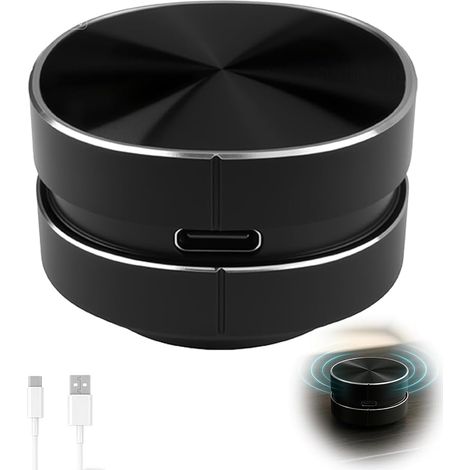 Haut-Parleur à Conduction Osseuse Bluetooth Mini Haut-Parleurs sans Fil Prend en Charge la Radio FM Haut-Parleur Stéréo Portable avec Ventouse pour Voyage Camping Douche (1/5)