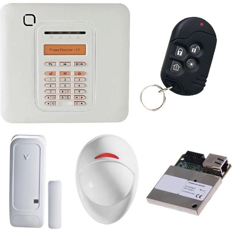 Alarme anti-intrusion sans fil PowerMaster 10 – Portée radio 2km – Sirène 110dB – Application VisonicGo pour gestion à distance (1/5)