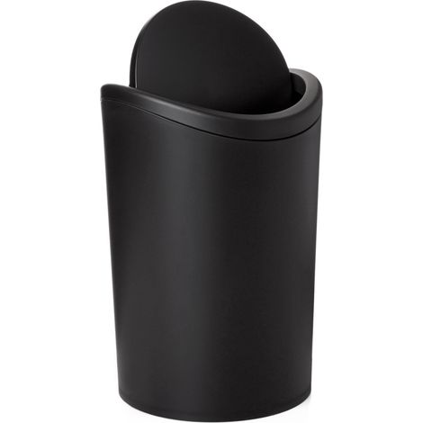 6-Liter-Badezimmerabfalleimer, schwarz, TATAY TATAY