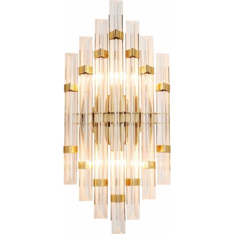 Prismenwand – große Kristallwandleuchte 45 cm (1/4)