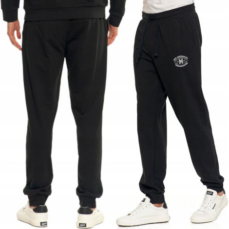 Pantaloni da jogging classici da uomo in cotone con tasche Moraj L neri (1/5)