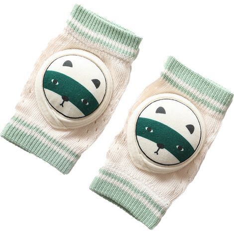 Genouillères Bébé - Protection Genoux Pour Ramper Et Marcher - Élastiques Respirantes En Fibre De Coton - Taille Unique Pour 0 À 4 Ans - Lot De 1 Paire (1/5)