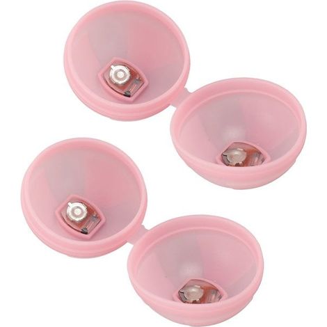 AUCUNE Ballon d’eau réutilisable Ballon d'eau réutilisable en Silicone, 2 pièces, brille dans la nuit, hygiene soin Rose (1/5)