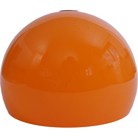 Abat-jour HWC-M34 pour lampe à arc et suspension, abat-jour de rechange, Ø 40cm, plastique - orange (1/3)