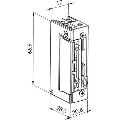 Gâche 2 temps ULTIMFIT 12 24V AC DC HERACLES 1433 RFT (1/2)