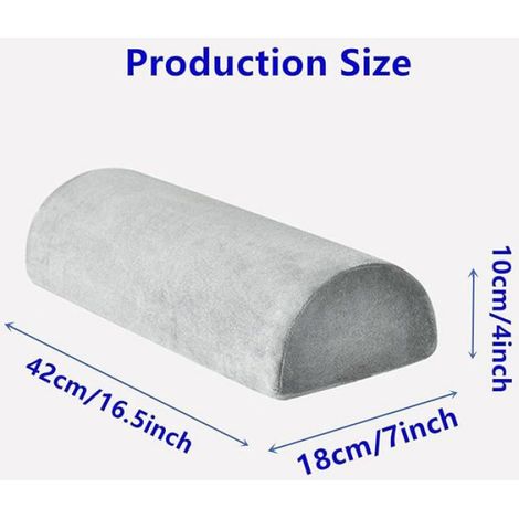 Oreiller demi-lune en mousse à mémoire de forme, Oreiller de soutien pour jambes, genoux, bas du dos Coussin OREILLER (1/5)