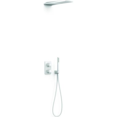 Kit robinet thermostatique encastré 2 voies pour douche Therm-box Blanc mat - TRES 20235055BM
