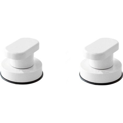 2PCS, Sticky Strong Ventouse Porte en verre et poignée de fenêtre Cuisine, réfrigérateur, tiroir, armoire Poignée Salle de bain Mur Main courante (1/5)