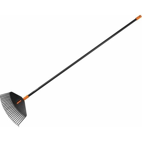 Fiskars Scopa per foglie Solid M rastrello denti resistenti flessibili + manico (1/4)