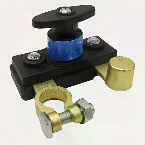 Haupttrennschalter für Batterie – Messing-Minuspol-Ausschalter 12–24 V, fortschrittlicher Stromabschalter für effiziente Batterie (JXLGV) (1/4)