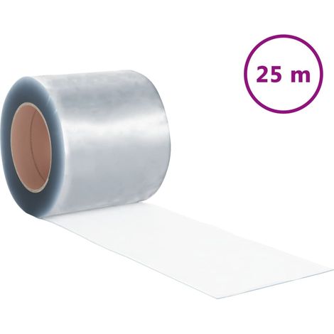 Rouleau de rideau en bande PVC 1,6 mm x 200 mm 25 m