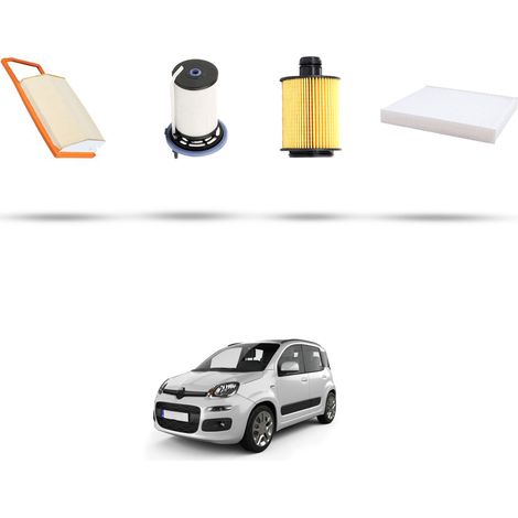 Kit tagliando 4 filtri compatibile con Fiat Panda III 1.3 D Multijet 70kw dal 2014 (1/5)