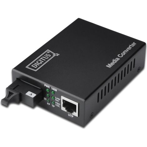 Digitus DN-82122, 1000Base-LX, 1000Base-TX, 100Base-TX, SC, IEEE 802.3, IEEE 802.3u, IEEE 802.3z, Cablato, 1550 nm, 20000m (1/4)
