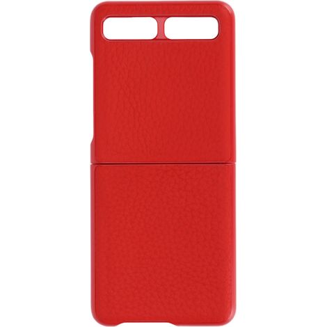 Étui en Cuir Protecteur Anti-Rayures pour Samsung Galaxy Z Flip - Coque Rouge Modèle 1 (1/5)