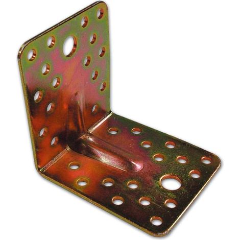 PIASTRA PER TRAVI PIEGATA 85X85MM L 65MM NERVATA ZINCO+