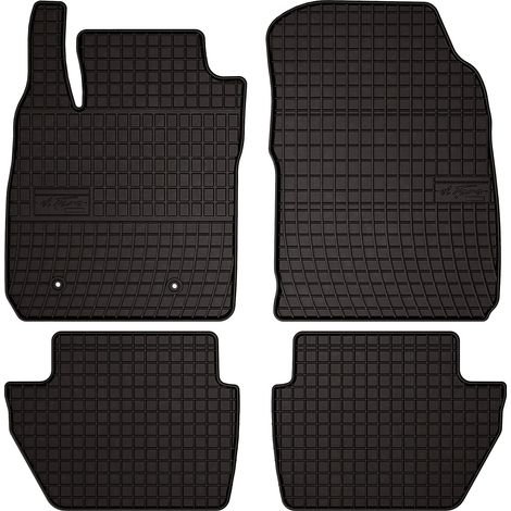 Tapis de sol en caoutchouc pour : Ford EcoSport MK2 FL crossover (2017-2022) - noirs, sur mesure