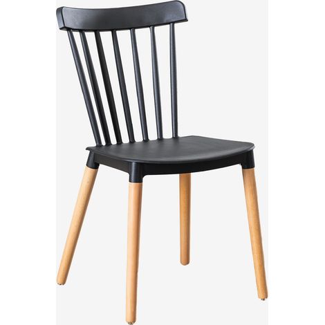 Set di 4 sedie da pranzo in legno di faggio e polipropilene Royal SKLUM            