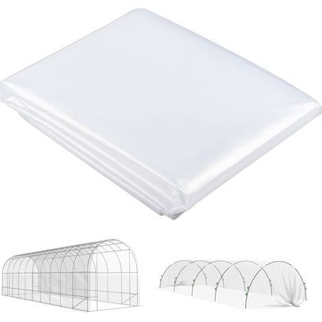 Cubierta invernadero impermeable 8x10 m transparente OKMYHOME (1/5)