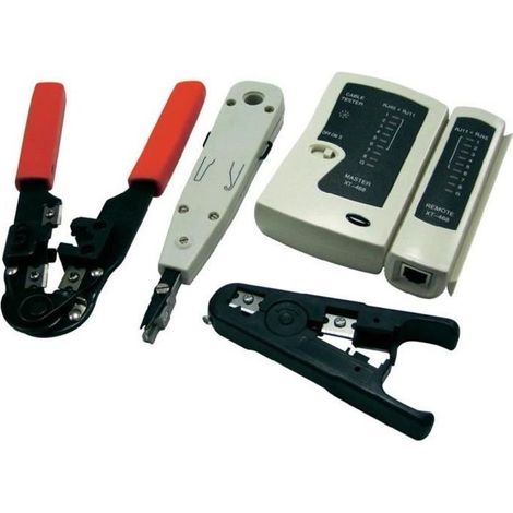 WZ0012 Netzwerkwerkzeugset – Crimpzange – Kabeltester – Abisolierzange