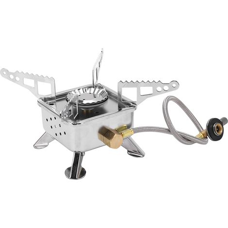 Cuisine de camping pliable, légère, à quatre pieds, sûre et portable, avec tuyau d'arrosage. (1/5)