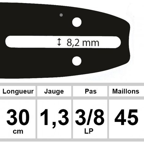 Guide OZAKI 30 cm 3/8LP 1,3 mm (1/2)