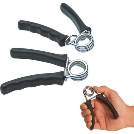 Entraîneur de mains en plastique - Poignées - Entraîneur de préhension - Entraîneur de doigts - Entraîneur d'avant-bras - Entraîneur de poignet - 2 pièces (1/5)