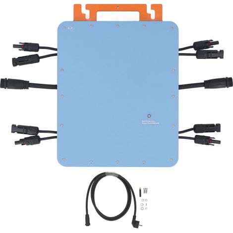 Micro-onduleur solaire 2 400 W monophasé avec contrôle WiFi et surveillance IP66 étanche MPPT prise UE 230 V (sortie 10,4 A 180-270 V, 2 unités)
