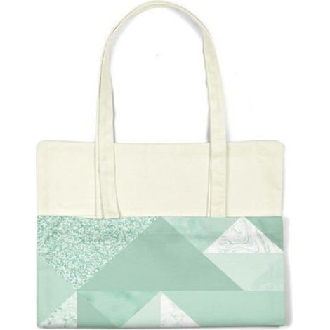 Sac Shopping Tote Bag Coton - 34 x 40 cm - Anses Longues - Réutilisable - 1 Pièce (1/4)