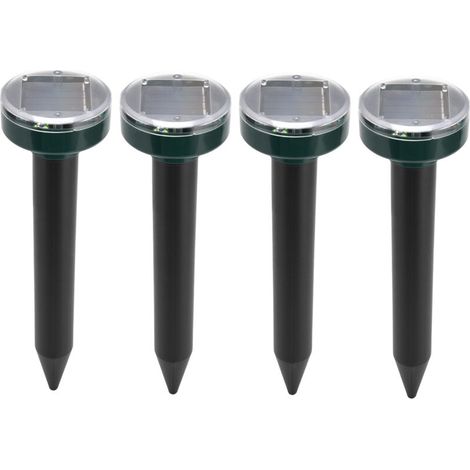 4Pcs Solar Mouse Repeller Ultrasonic Animal Repellent for Hotel Farm Park Outdoor (1/5)