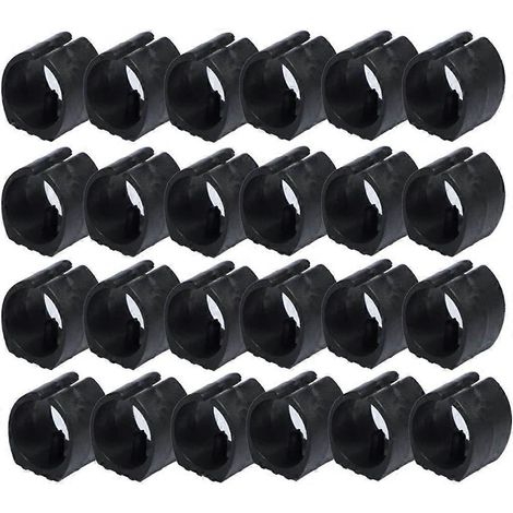 Patins de pieds de chaise (lot de 24), patins en forme de U à une seule griffe, 20 mm (1/5)