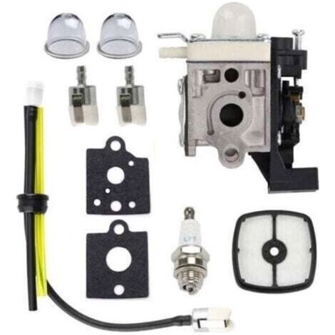 Kit de carburateur 10 pièces pour débroussailleuse ECHO SRM-2320T, 21,2 cc, comprenant filtre à air, bougie d'allumage, conduite de carburant et joint. (1/4)