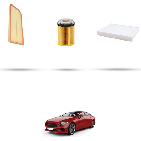 Kit tagliando 3 filtri compatibile con Mercedes CLS (C257) 350 220kw dal 2018 (1/5)