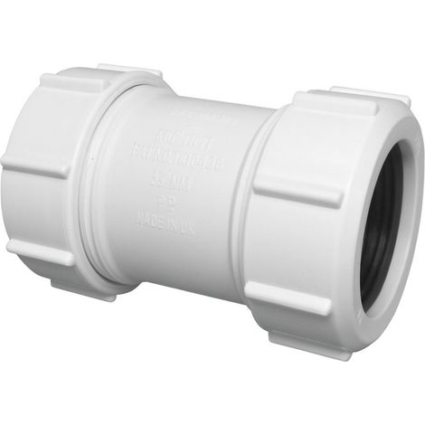 McAlpine 1.25" Universal Slip Through Straight Conn No Pipe Stop