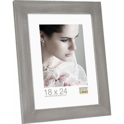 Style Rustique Cadre Photo Bois Peint Gris/Beige 31,6 x 26,5 x 1,4 cm (1/3)