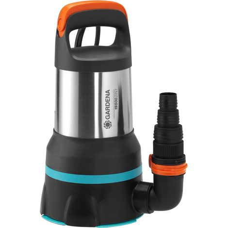 GARDENA Bomba sumergible 19500 l/h, 860W, 2en1 de agua clara y aguas sucias bombea agua 10 m (1 bar) con Aquasensor (09049-20) (1/5)
