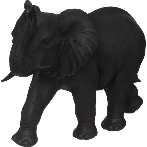 Atmosphera – Statue éléphant extérieur 52cm en polyrésine – Résistante aux intempéries – Décoration intérieure et extérieure – Longueur 70cm, Largeur 34cm